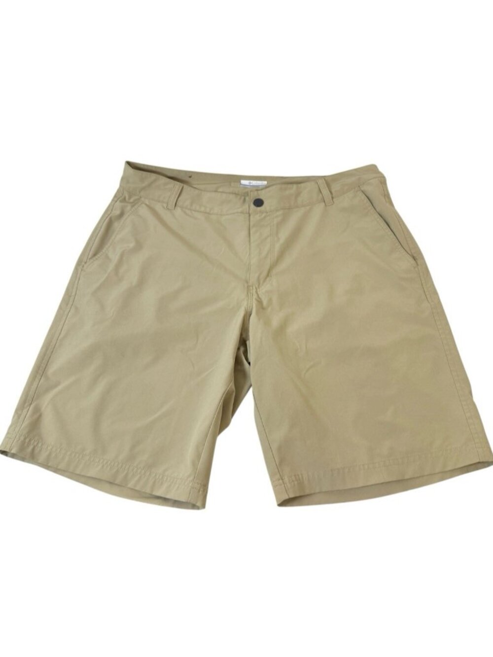 Columbia Shorts Men Size 34 Khaki Golf Fishing Hiking Lightweight Pockets Solid